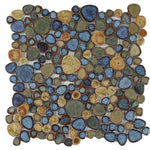 Venus Night Olive Pebble Porcelain Mosaic Tile-American Tile Depot
