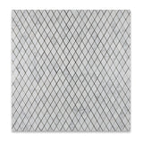 Carrara White Marble Honed 1" Diamond Mosaic Tile - American Tile Depot - Commercial and Residential (Interior & Exterior), Indoor, Outdoor, Shower, Backsplash, Bathroom, Kitchen, Deck & Patio, Decorative, Floor, Wall, Ceiling, Powder Room - 4