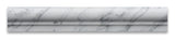 Carrara White Marble Honed OG-1 Chair Rail Molding Trim - American Tile Depot - Commercial and Residential (Interior & Exterior), Indoor, Outdoor, Shower, Backsplash, Bathroom, Kitchen, Deck & Patio, Decorative, Floor, Wall, Ceiling, Powder Room - 2