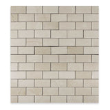 2 X 4 Crema Marfil Marble Honed Brick Mosaic Tile