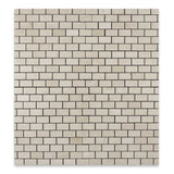 1 X 2 Crema Marfil Marble Honed Brick Mosaic Tile - American Tile Depot - Shower, Backsplash, Bathroom, Kitchen, Deck & Patio, Decorative, Floor, Wall, Ceiling, Powder Room, Indoor, Outdoor, Commercial, Residential, Interior, Exterior