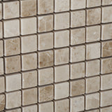 5/8 X 5/8 Cappuccino Marble Polished Mosaic Tile - American Tile Depot - Commercial and Residential (Interior & Exterior), Indoor, Outdoor, Shower, Backsplash, Bathroom, Kitchen, Deck & Patio, Decorative, Floor, Wall, Ceiling, Powder Room - 3