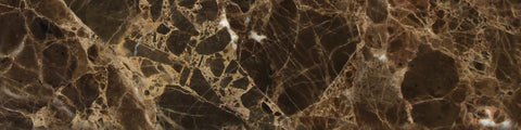 3 X 12 Emperador Dark Marble Polished Field Tile