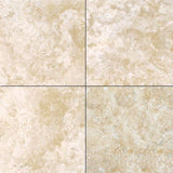 6 X 6 Durango Cream Travertine Filled & Honed Field Tile