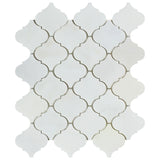 Oriental White / Asian Statuary Marble Polished Lantern Arabesque Mosaic Tile - American Tile Depot - Commercial and Residential (Interior & Exterior), Indoor, Outdoor, Shower, Backsplash, Bathroom, Kitchen, Deck & Patio, Decorative, Floor, Wall, Ceiling, Powder Room