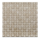 Crema Marfil Marble Honed 3D Small Bread Mosaic Tile - American Tile Depot - Commercial and Residential (Interior & Exterior), Indoor, Outdoor, Shower, Backsplash, Bathroom, Kitchen, Deck & Patio, Decorative, Floor, Wall, Ceiling, Powder Room - 1