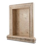 Cappuccino Marble Hand-Made Custom Shampoo Niche / Shelf - LARGE - Polished - American Tile Depot - Commercial and Residential (Interior & Exterior), Indoor, Outdoor, Shower, Backsplash, Bathroom, Kitchen, Deck & Patio, Decorative, Floor, Wall, Ceiling, Powder Room - 1