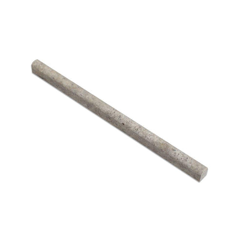 Silver Travertine Honed 1/2 X 12 Pencil Liner