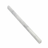 Carrara White Marble Honed 1/2 X 12 Pencil Liner