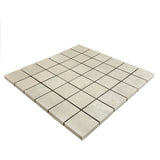 2 X 2 Clay Ivory Square Matte Porcelain Mosaic Tile