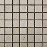 5/8 X 5/8 Crema Marfil Marble Polished Mosaic Tile