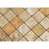 2 X 2 Valencia Travertine Tumbled Mosaic Tile