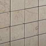 2 X 2 Crema Marfil Marble Honed Mosaic Tile - American Tile Depot - Shower, Backsplash, Bathroom, Kitchen, Deck & Patio, Decorative, Floor, Wall, Ceiling, Powder Room, Indoor, Outdoor, Commercial, Residential, Interior, Exterior