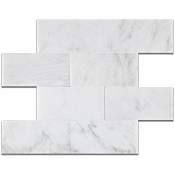 12 X 24 Oriental White / Asian Statuary Marble Polished Field Tile - American Tile Depot - Shower, Backsplash, Bathroom, Kitchen, Deck & Patio, Decorative, Floor, Wall, Ceiling, Powder Room, Indoor, Outdoor, Commercial, Residential, Interior, Exterior