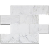 12 X 24 Oriental White / Asian Statuary Marble Honed Field Tile - American Tile Depot - Shower, Backsplash, Bathroom, Kitchen, Deck & Patio, Decorative, Floor, Wall, Ceiling, Powder Room, Indoor, Outdoor, Commercial, Residential, Interior, Exterior
