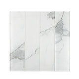 3 X 12 Calacatta Gold Marble Look Glass Subway Tile