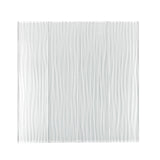 3 X 12 White Pacific Waves Glass Subway Tile