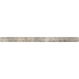 Silver Travertine Honed 3/4 X 12 Bullnose Liner