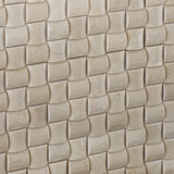 Crema Marfil Marble Polished 3D Small Bread Mosaic Tile