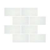 3 X 6 Thassos White Marble Polished Subway Brick Field Tile