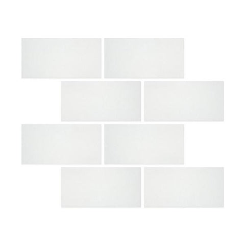 3 X 6 Thassos White Marble Honed Subway Brick Field Tile