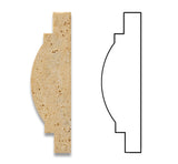 Gold / Yellow Travertine Honed Arch / Baldwin Trim Molding - American Tile Depot - Commercial and Residential (Interior & Exterior), Indoor, Outdoor, Shower, Backsplash, Bathroom, Kitchen, Deck & Patio, Decorative, Floor, Wall, Ceiling, Powder Room - 4