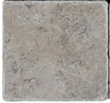 4 X 4 Tundra Gray (Atlantic Gray) Marble Tumbled Filed Tile