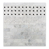 2 X 4 Carrara White Marble Honed Brick Mosaic Tile