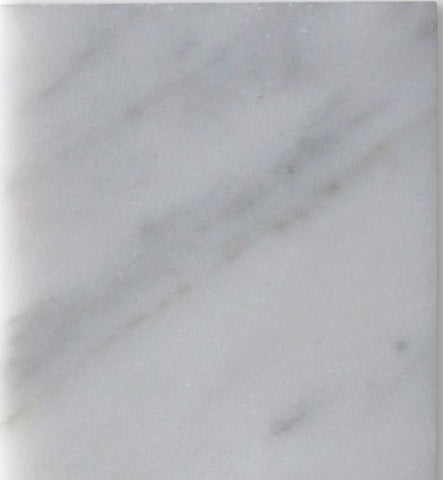 6 X 6 Carrara White Marble Honed Field Tile