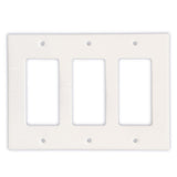 Thassos White Marble Triple Rocker Switch Wall Plate / Switch Plate / Cover - Polished