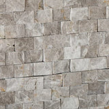 5/8 X 1 Tundra Gray (Atlantic Gray) Marble Split & Faced Mosaic Tile