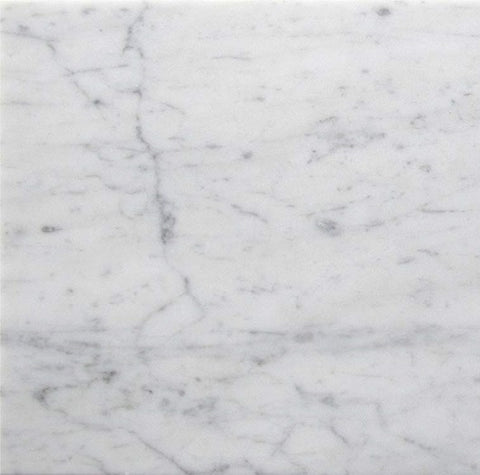 4 X 4 Carrara White Marble Polished Field Tile