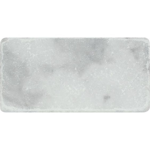 3 x 6 Bianco Venatino (Bianco Mare) Marble Tumbled Brick Field Tile