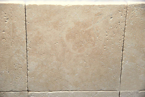 18 X 18 Ivory Travertine Tumbled Field Tile
