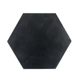 Black Marquina Marble Honed 6" Hexagon Tile