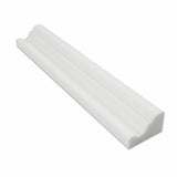 Thassos White Marble Polished Crown - Mercer Molding Trim - American Tile Depot - Commercial and Residential (Interior & Exterior), Indoor, Outdoor, Shower, Backsplash, Bathroom, Kitchen, Deck & Patio, Decorative, Floor, Wall, Ceiling, Powder Room - 1