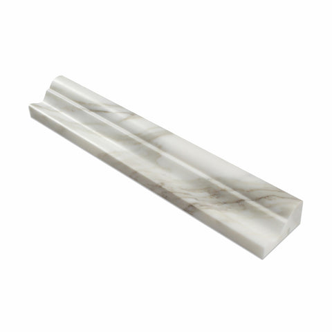 Calacatta Gold Marble Polished Crown - Mercer Molding Trim - American Tile Depot - Commercial and Residential (Interior & Exterior), Indoor, Outdoor, Shower, Backsplash, Bathroom, Kitchen, Deck & Patio, Decorative, Floor, Wall, Ceiling, Powder Room - 1