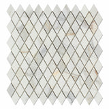 Calacatta Gold Marble Polished 1" Diamond Mosaic Tile - American Tile Depot - Commercial and Residential (Interior & Exterior), Indoor, Outdoor, Shower, Backsplash, Bathroom, Kitchen, Deck & Patio, Decorative, Floor, Wall, Ceiling, Powder Room - 1