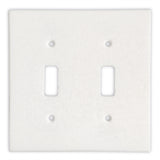 Thassos White Marble Double Toggle Switch Wall Plate / Switch Plate / Cover - Polished