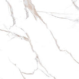 24 X 24 Calacatta Bronze Polished Marble Look Porcelain Tile