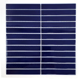 Gio Cobalt Blue Glossy 1" X 6" Stacked Linear Porcelain Mosaic Tile