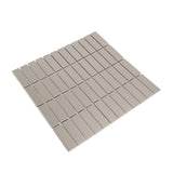 Gio Taupe Matte 1" X 3" Stacked Linear Porcelain Mosaic Tile