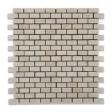 Crema Marfil Marble Honed Baby Brick Mosaic Tile - American Tile Depot - Commercial and Residential (Interior & Exterior), Indoor, Outdoor, Shower, Backsplash, Bathroom, Kitchen, Deck & Patio, Decorative, Floor, Wall, Ceiling, Powder Room - 1