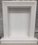 Thassos White Marble Hand-Made Custom Shampoo Niche / Shelf - LARGE - Honed