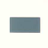 3 X 6 Ocean Blue Glass Subway Tile - Rainbow Series