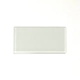 3 X 6 White Glass Subway Tile - Rainbow Series