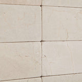 3 X 6 Crema Marfil Marble Tumbled Subway Brick Field Tile - American Tile Depot - Shower, Backsplash, Bathroom, Kitchen, Deck & Patio, Decorative, Floor, Wall, Ceiling, Powder Room, Indoor, Outdoor, Commercial, Residential, Interior, Exterior