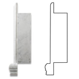 Carrara White Marble Hand-Made Custom Shampoo Niche / Shelf - SMALL - Polished - American Tile Depot - Commercial and Residential (Interior & Exterior), Indoor, Outdoor, Shower, Backsplash, Bathroom, Kitchen, Deck & Patio, Decorative, Floor, Wall, Ceiling, Powder Room - 3