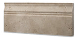 Ivory Travertine Honed 5 X 12 Baseboard Trim Molding