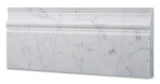 Carrara White Marble Honed Baseboard Trim Molding